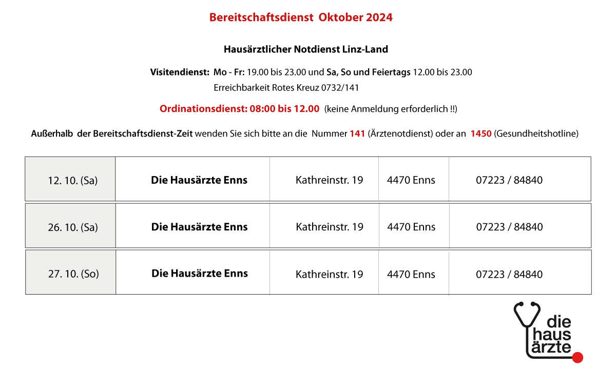 Bereitschaftsdienste